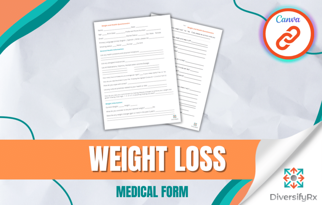 Weight Loss Medical Form Image
