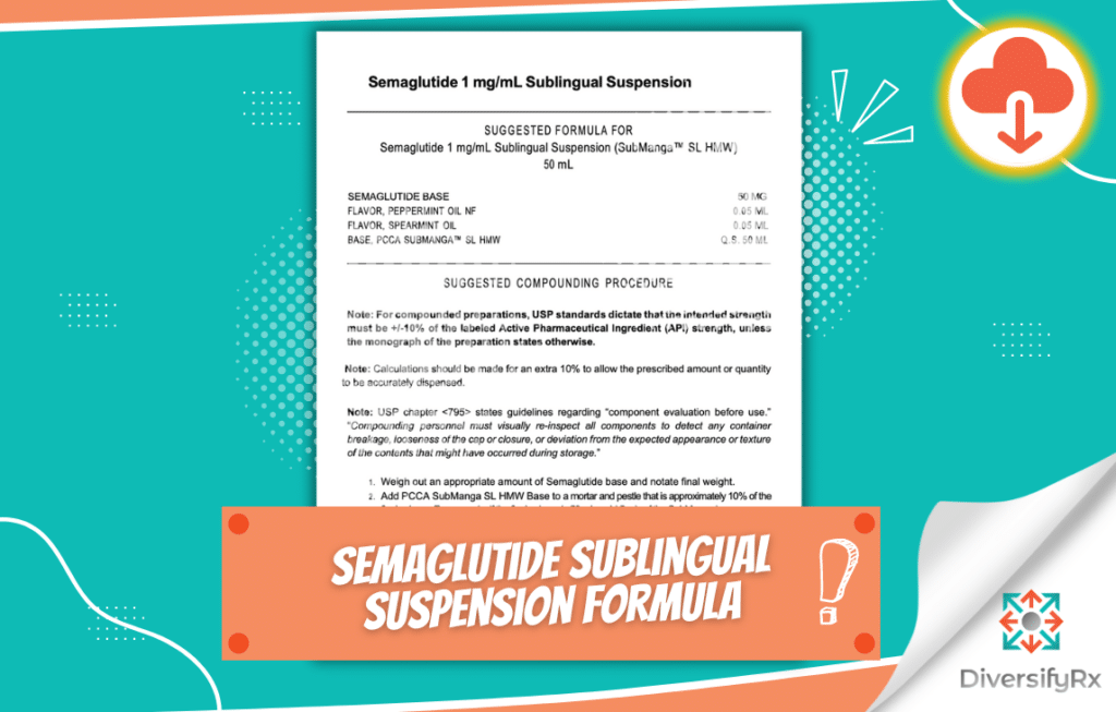 semaglutide sublingual formula compounding