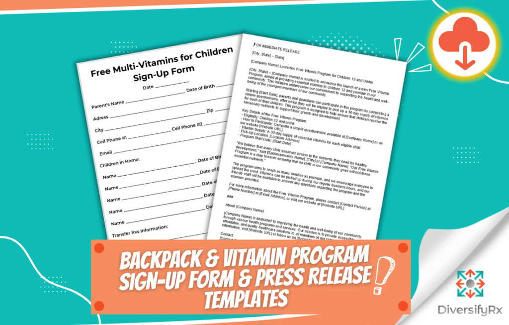 Free Vitamin Form & Press Release Template