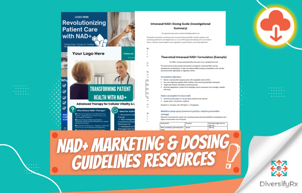 NAD+ Marketing & Dosing Guidelines Resources image