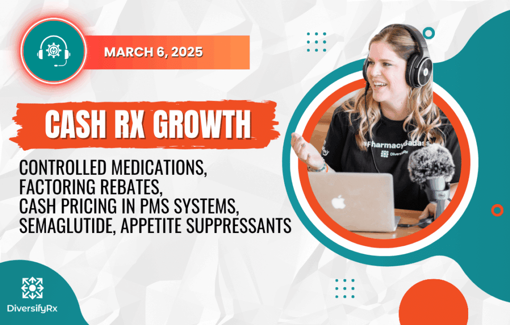 Controlled Medications, Factoring Rebates, Cash Pricing in PMS Systems, Semaglutide, Appetite Suppressants Image