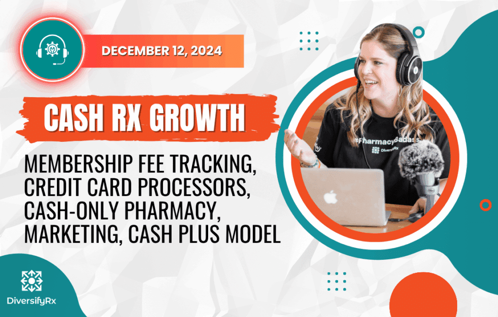 Membership Fee Tracking, Credit Card Processors, Cash-Only Pharmacy, Marketing, Cash Plus Model Image
