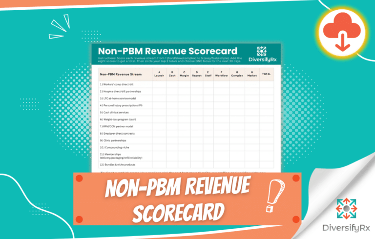 Non-PBM Revenue Scorecard - Template. Image