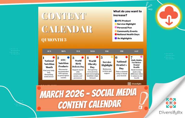 March 2026 – Social Media Content Calendar Image
