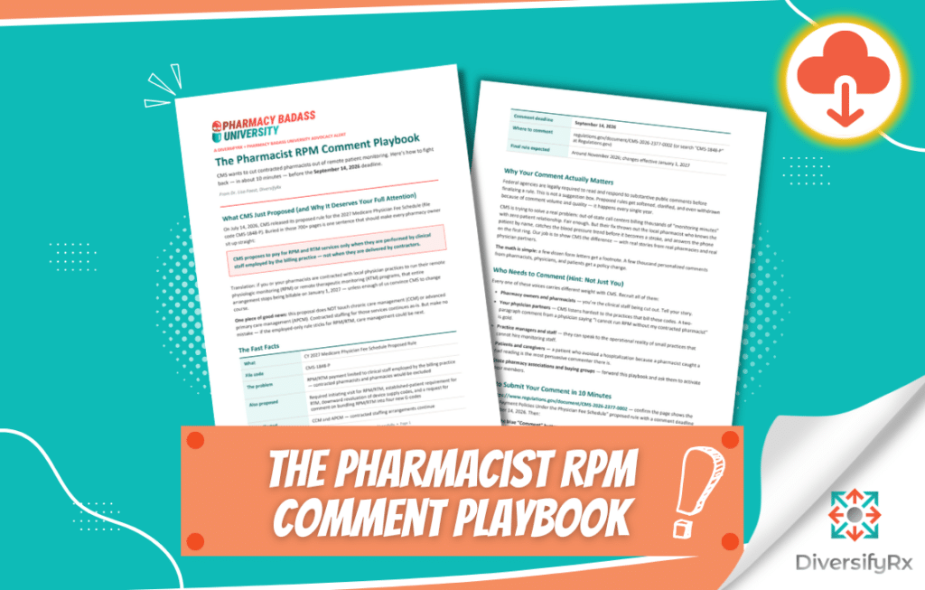 The Pharmacist RPM Comment Playbook Image