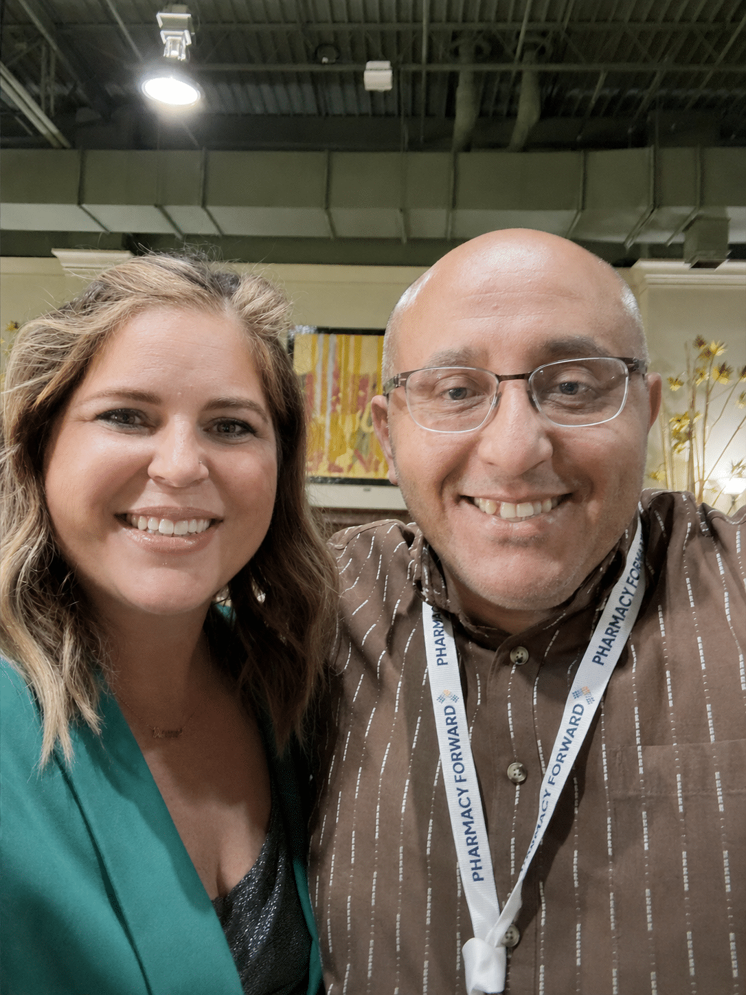 Dr. Lisa Faast with a Pharmacy Badass University member
