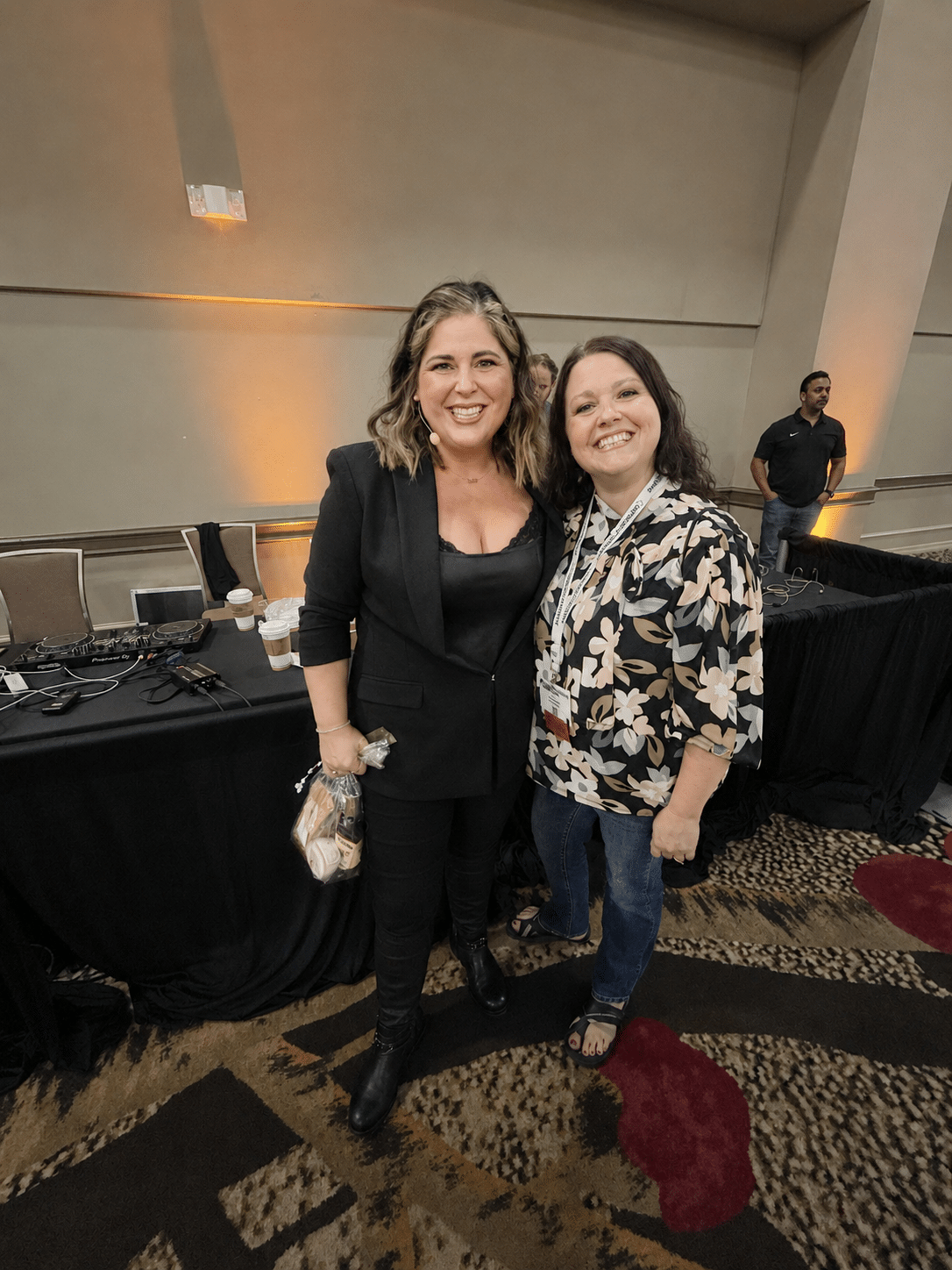 Dr. Lisa Faast with a Pharmacy Badass University member